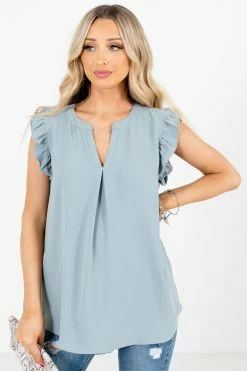 Zenana Right Reasons Short Sleeve Blouse 45 Zenana Right Reasons Short Sleeve Blouse -bella ella boutique shop Right Reasons Green Blouse Front 5000x