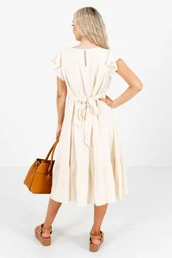 GiGiO Set Me Up Midi Dress 11 GiGiO Set Me Up Midi Dress -bella ella boutique shop SetMeUpCreamMidiDressBack 5000x