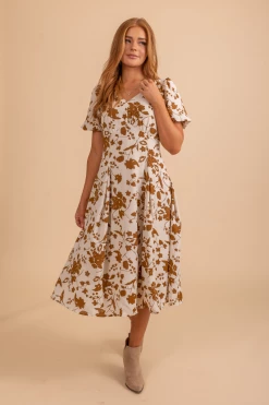 Wholesale Fashion Trends Soul Full Of Sunshine V-Neck Midi Dress