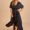 Dress Day Stand Out Maxi Wrap Dress -bella ella boutique shop StandOutMaxiWrapDress blackfront 5000x