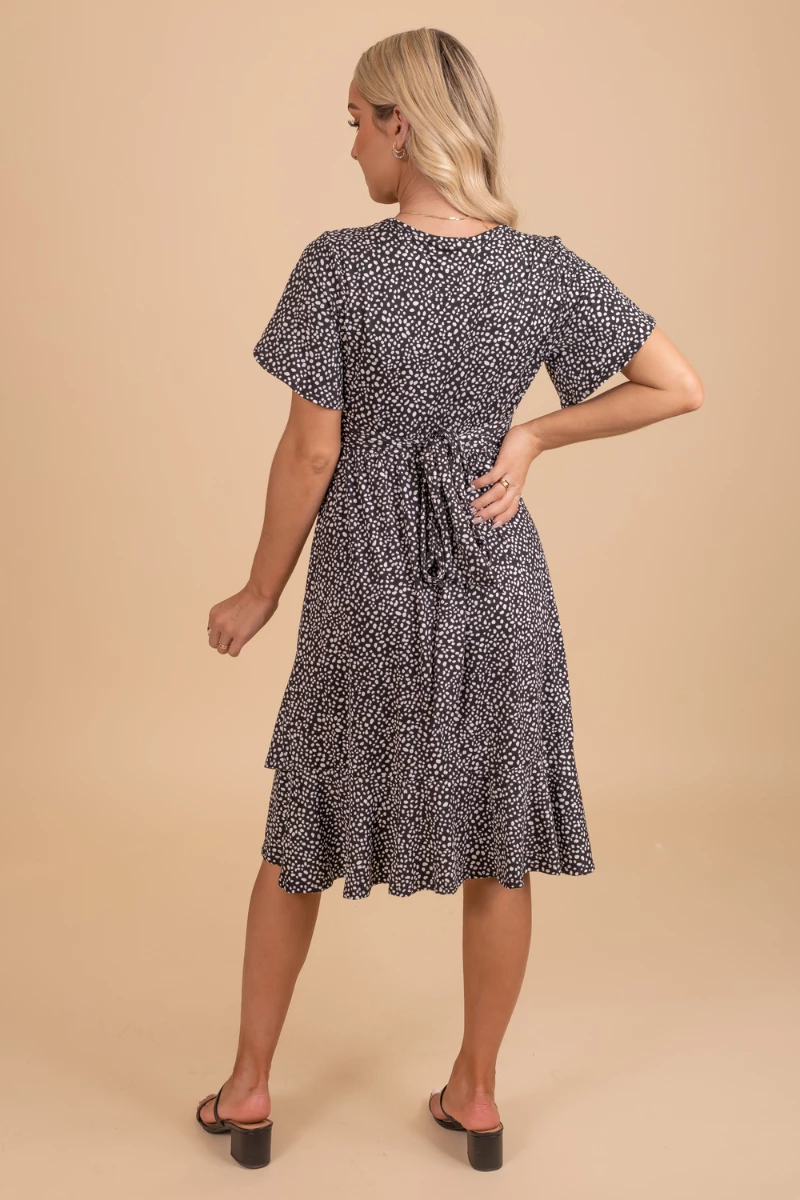 Reborn J Stealing Time Patterned Knee-Length Dress 5 Reborn J Stealing Time Patterned Knee-Length Dress - Image 3