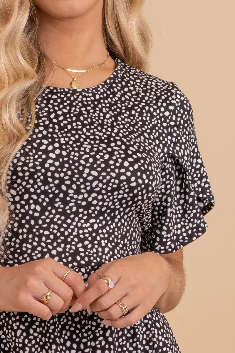 Reborn J Stealing Time Patterned Knee-Length Dress 4 Reborn J Stealing Time Patterned Knee-Length Dress - Image 2