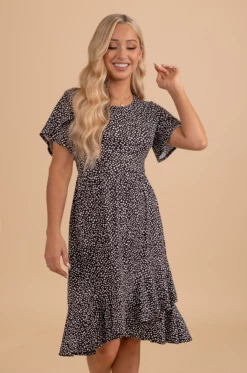 Reborn J Stealing Time Patterned Knee-Length Dress