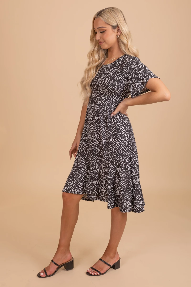 Reborn J Stealing Time Patterned Knee-Length Dress 6 Reborn J Stealing Time Patterned Knee-Length Dress - Image 4