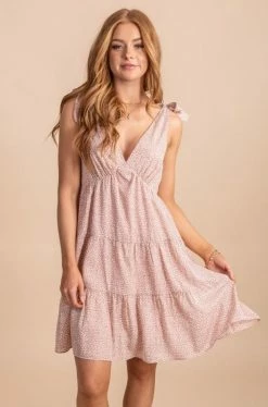 Listicle Summer Morning Leopard Mini Dress