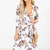 Les Amis Sunday Kind Of Love White Floral Knee-Length Dress -bella ella boutique shop Sunday Kind of Love White Dress Front2 5000x