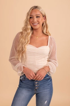 Front Page 4 IRIS Sweet Romance Sheer Accent Long Sleeve Bodysuit