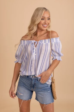 E&M/Mine Sweet Smiles Striped Top