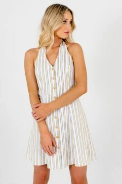 Bella Ella Boutique Sweet Retreat White Striped Mini Dress 12 Bella Ella Boutique Sweet Retreat White Striped Mini Dress -bella ella boutique shop Sweet Retreat White Dress Front 5000x