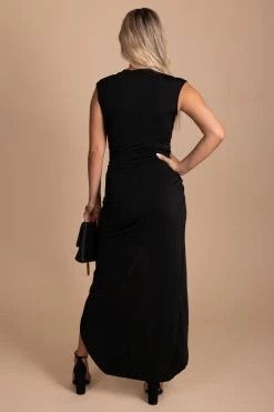 Cameo Take Me Out Maxi Dress 13 Cameo Take Me Out Maxi Dress -bella ella boutique shop TakeMeOut Black Maxi Dress 2 5000x