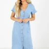 Love Tree / Style Melody Talk Of The Town Blue Midi Dress 2 Love Tree / Style Melody Talk Of The Town Blue Midi Dress -bella ella boutique shop Talk of the Town Blue Dress Front 5000x