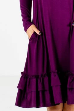 Bella Ella Boutique Tea Time Purple Knee-Length Dress 11 Bella Ella Boutique Tea Time Purple Knee-Length Dress -bella ella boutique shop Tea Time Purple Dress Detail 5000x