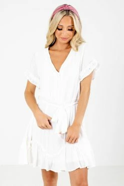 L Love Inc Touch Of Magic White Mini Dress