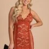 Haute Monde Two To Tango Lace Mini Dress 2 Haute Monde Two To Tango Lace Mini Dress -bella ella boutique shop TwoToTangoDarkOrangeFront 5000x