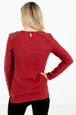 Front Page -bella ella boutique shop You re My Everything Red Top Back 5000x