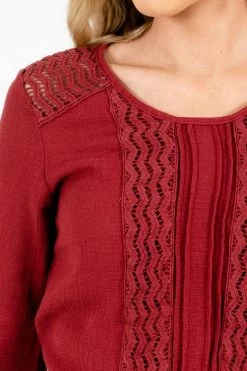 Bella Ella Boutique You're My Everything Red Top 12 Bella Ella Boutique You're My Everything Red Top -bella ella boutique shop You re My Everything Red Top Detail 5000x