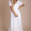 Polagram All The Possibilities Eyelet Detail Maxi Dress - White -bella ella boutique shop all the possibilites front 2 5000x