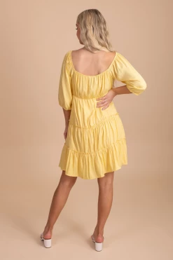 L Love Inc Among The Tulips Tiered Mini Dress -bella ella boutique shop amongthetulipstieredminiback 5000x