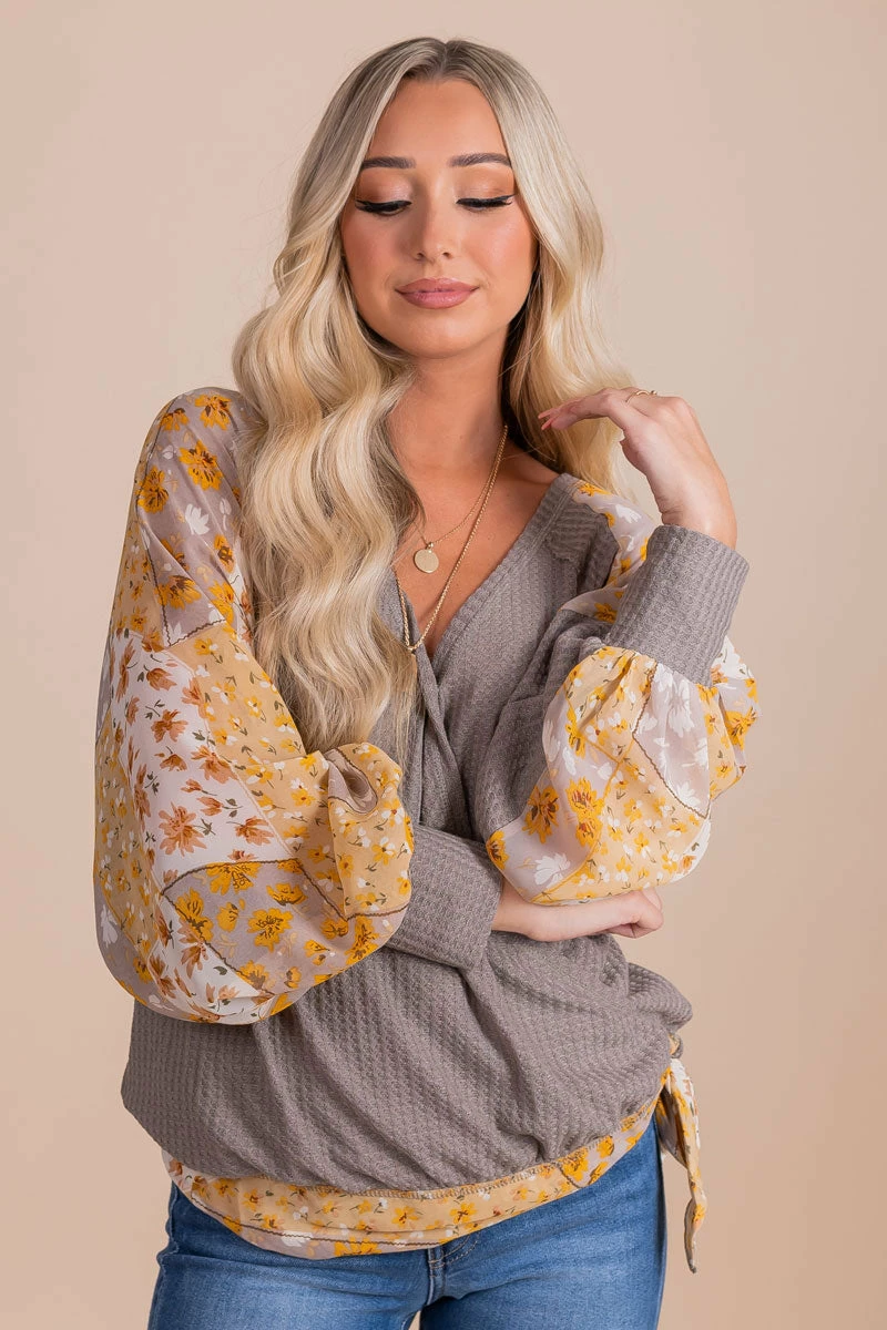 L Love Inc Marigold Medley Faux Wrap Top 12 L Love Inc Marigold Medley Faux Wrap Top - Image 10