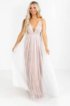 Lovely Day At The Gala Maxi Dress - Light Pink