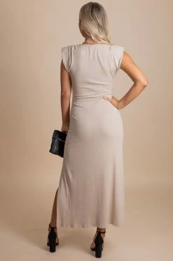 Le Lis Mix It Up Cutout Maxi Dress - Light Brown -bella ella boutique shop back 68ccbce1 d8a1 436a 8016 b4cd2a32cc05 5000x