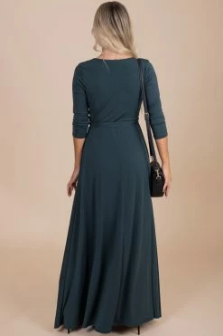 Janette Little Secrets V-Neck Maxi Dress - Dark Green 9 Janette Little Secrets V-Neck Maxi Dress - Dark Green -bella ella boutique shop back c111c734 faff 4627 8154 2c46b857f9cd 5000x