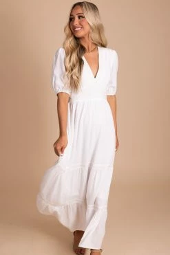 Listicle Be A Wildflower Maxi Dress - White -bella ella boutique shop be a wildflower main image 5000x