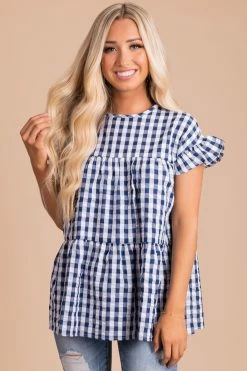 2 Hearts Be Unforgettable Gingham Peplum Top 21 2 Hearts Be Unforgettable Gingham Peplum Top -bella ella boutique shop be unforgettable blue front 8c058b0a 8ba9 4793 9100 020db76c3ded 5000x