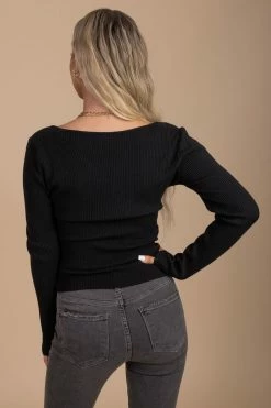 Eesome Confidently Lost Long Sleeve Top -bella ella boutique shop black back 477d0299 39d6 4c0c b75e 5da419bf93d3 5000x