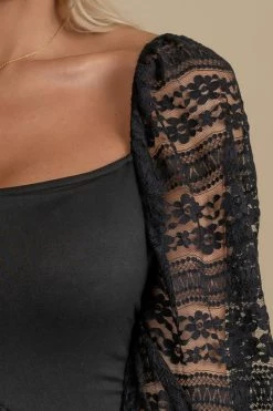 Haute Monde Now And Forever Lace Sleeve Mini Dress -bella ella boutique shop black detail 3f8017ef afe5 4aad 915e c3b198fabedc 5000x