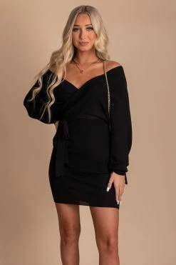 Active Basics Keep In Touch Long Sleeve Wrap Dress 19 Active Basics Keep In Touch Long Sleeve Wrap Dress -bella ella boutique shop black front 2ee09636 36a2 4618 8b70 54a19562a68a 5000x