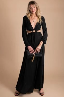 Dress Day Feeling Luxe Cutout Maxi Dress