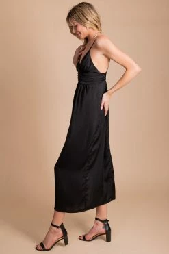 Kay Fashion Timeless Treasure Sleeveless Maxi Dress -bella ella boutique shop black side 0a407598 9985 40b4 8904 bed2749945a4 5000x