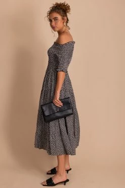 Tea N Rose Keep On Dancing Floral Midi Dress -bella ella boutique shop black side 9044213c 9eba 4b93 ad88 abde1e0ae23d 5000x