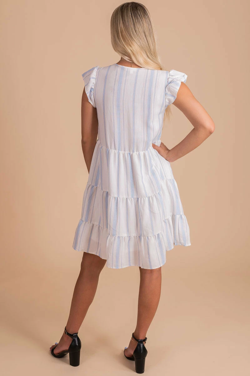 E&M/Mine From The Beach Striped Mini Dress 6 E&M/Mine From The Beach Striped Mini Dress - Image 4