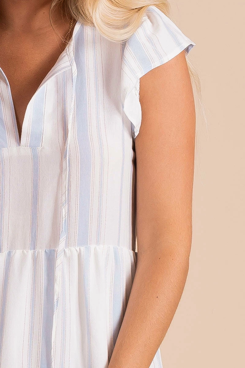 E&M/Mine From The Beach Striped Mini Dress 5 E&M/Mine From The Beach Striped Mini Dress - Image 3