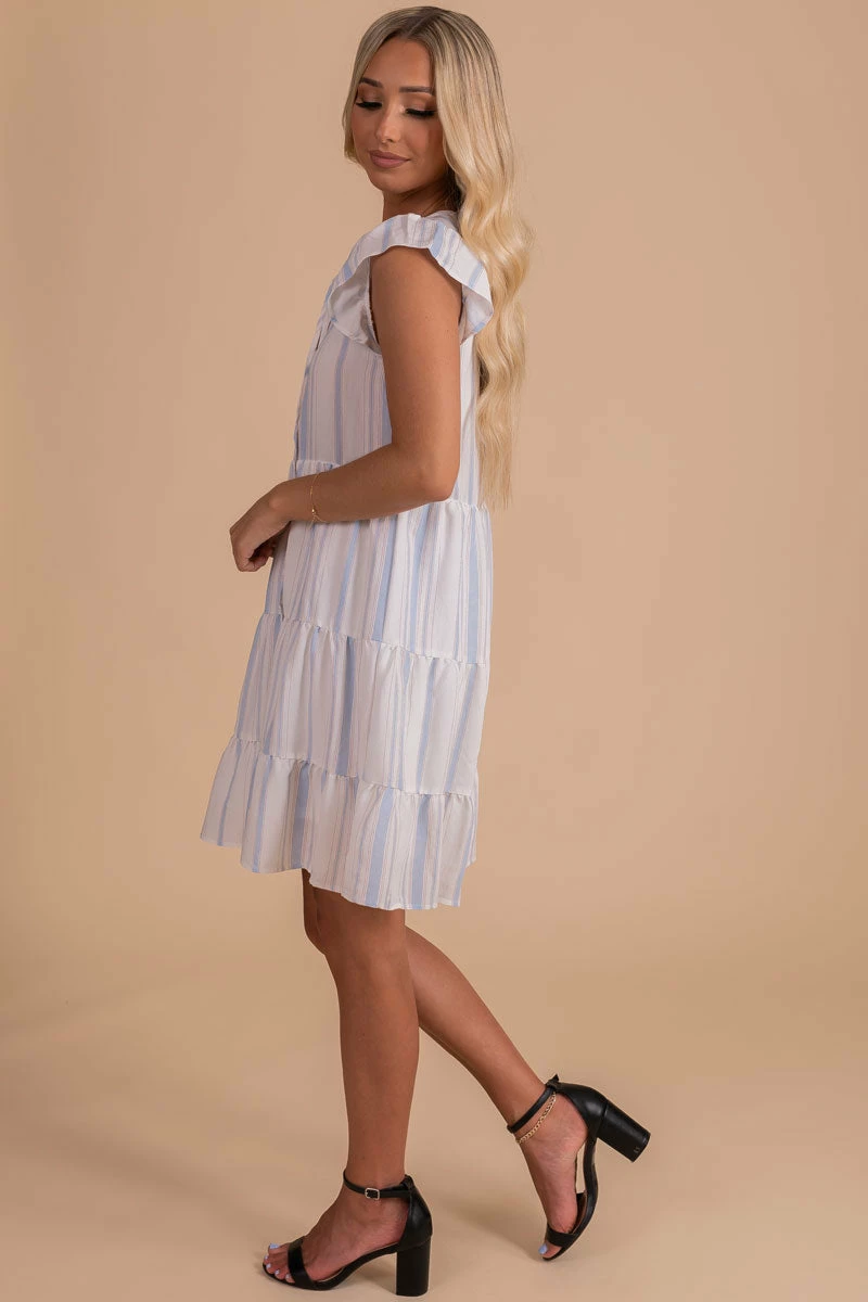 E&M/Mine From The Beach Striped Mini Dress 4 E&M/Mine From The Beach Striped Mini Dress - Image 2