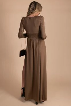 Dress Day Inspire Me Long Sleeve Maxi Dress -bella ella boutique shop brown back 5b7f33ab 19b0 485b b708 d7bda41e38ad 5000x