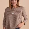 Ginger G Playing For Keeps Striped Long Sleeve Top -bella ella boutique shop brown main f95a012c 84f5 425e 8ca7 f43258d7dcbc 5000x