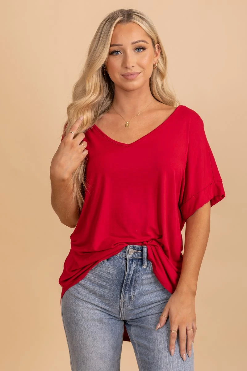 Zenana Wait For You V-Neck Top 42 Zenana Wait For You V-Neck Top - Image 40