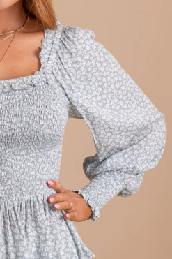 In Loom Desert Wildflower Smocked Long Sleeve Top 25 In Loom Desert Wildflower Smocked Long Sleeve Top -bella ella boutique shop desertwildflowersmockedtoplightbluedetail 5000x