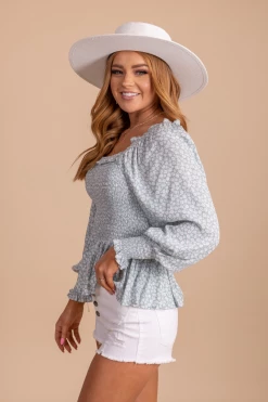 In Loom Desert Wildflower Smocked Long Sleeve Top 26 In Loom Desert Wildflower Smocked Long Sleeve Top -bella ella boutique shop desertwildflowersmockedtoplightblueside 5000x