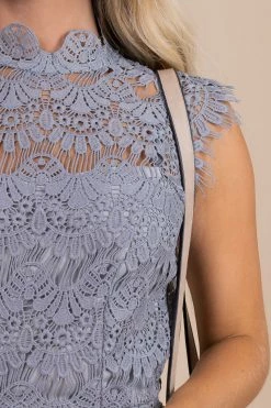 Kay Fashion Isn't She Lovely Lace Mini Dress - Gray -bella ella boutique shop detail 3268a715 e737 4cfc abba c1969888a9b1 5000x