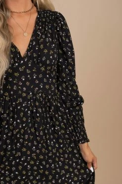 In Loom Paint The Sky Floral Print Midi Dress - Black -bella ella boutique shop detail 5e4e63cc c9c1 45b9 a174 abc4ebde465c 5000x