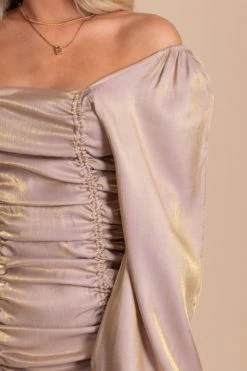 Kay Fashion Golden Opportunity Puff Sleeve Mini Dress - Light Purple -bella ella boutique shop detail 66f6e75f f077 4b69 b51d 45ed5b8b8242 5000x