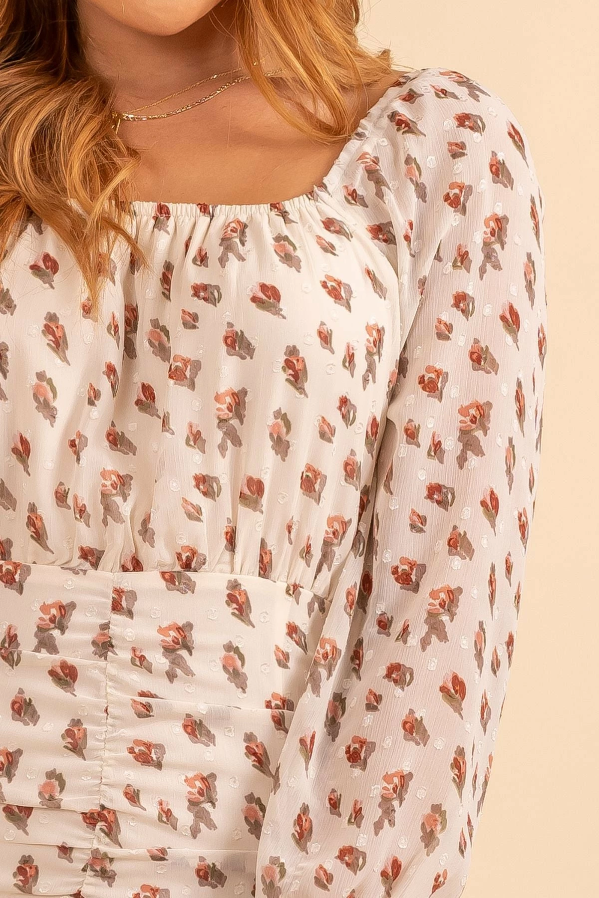 Wholesale Fashion Trends Floral Happiness Square Neck Mini Dress 5 Wholesale Fashion Trends Floral Happiness Square Neck Mini Dress - Image 3