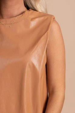 Le Lis Be Fearless Faux Leather Mini Dress - Light Brown -bella ella boutique shop detail dd3cf802 854c 425f ae71 8947e963ca4d 5000x