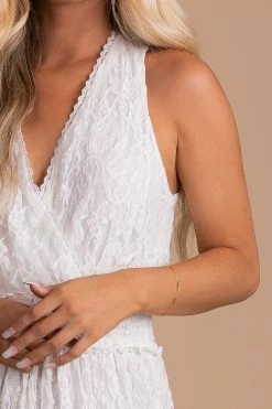 Flying Tomato Forever Mine Lace Maxi Dress - White -bella ella boutique shop forever mine detail 5000x