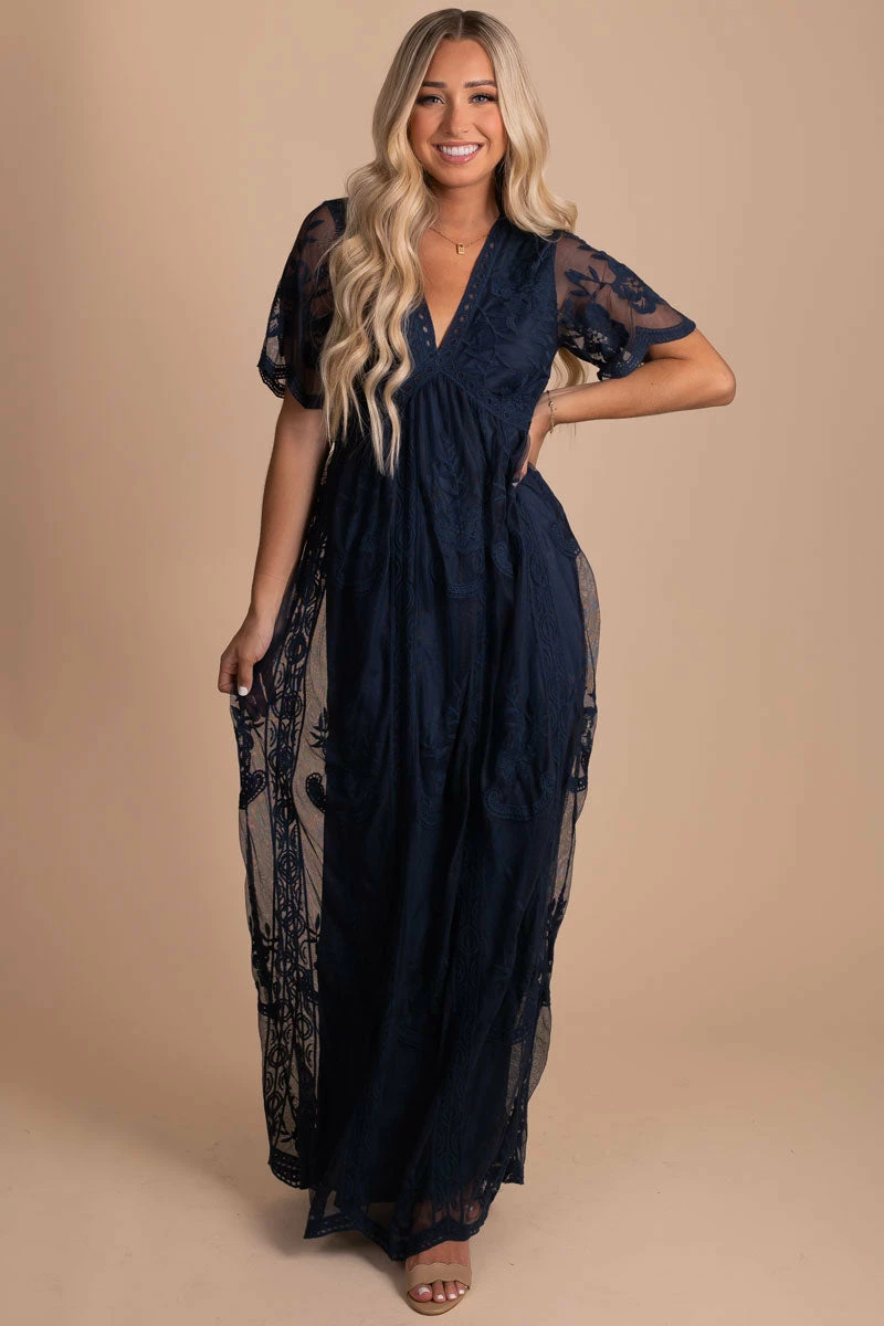 Ice Bird Simple Serenity Lace Maxi Dress 15 Ice Bird Simple Serenity Lace Maxi Dress - Image 13