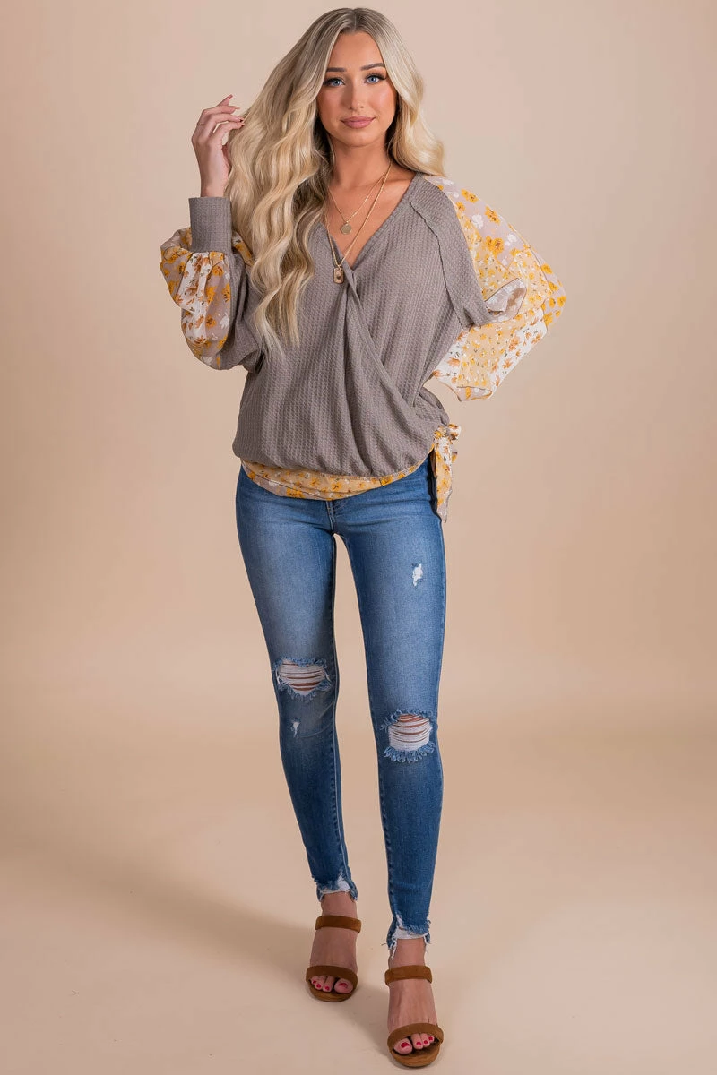 L Love Inc Marigold Medley Faux Wrap Top 11 L Love Inc Marigold Medley Faux Wrap Top - Image 9